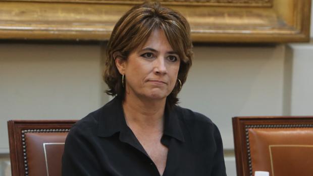 La ministra de Justicia, Dolores Delgado en la entrega de las condecoraciones a la Fiscalía General del Estado